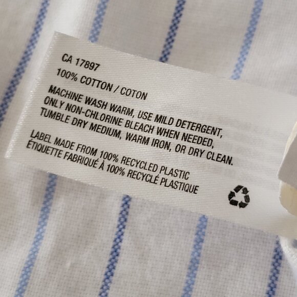 GAP Oxford Striped Button Down Shirt Women's Size XS - Picture 7 of 13